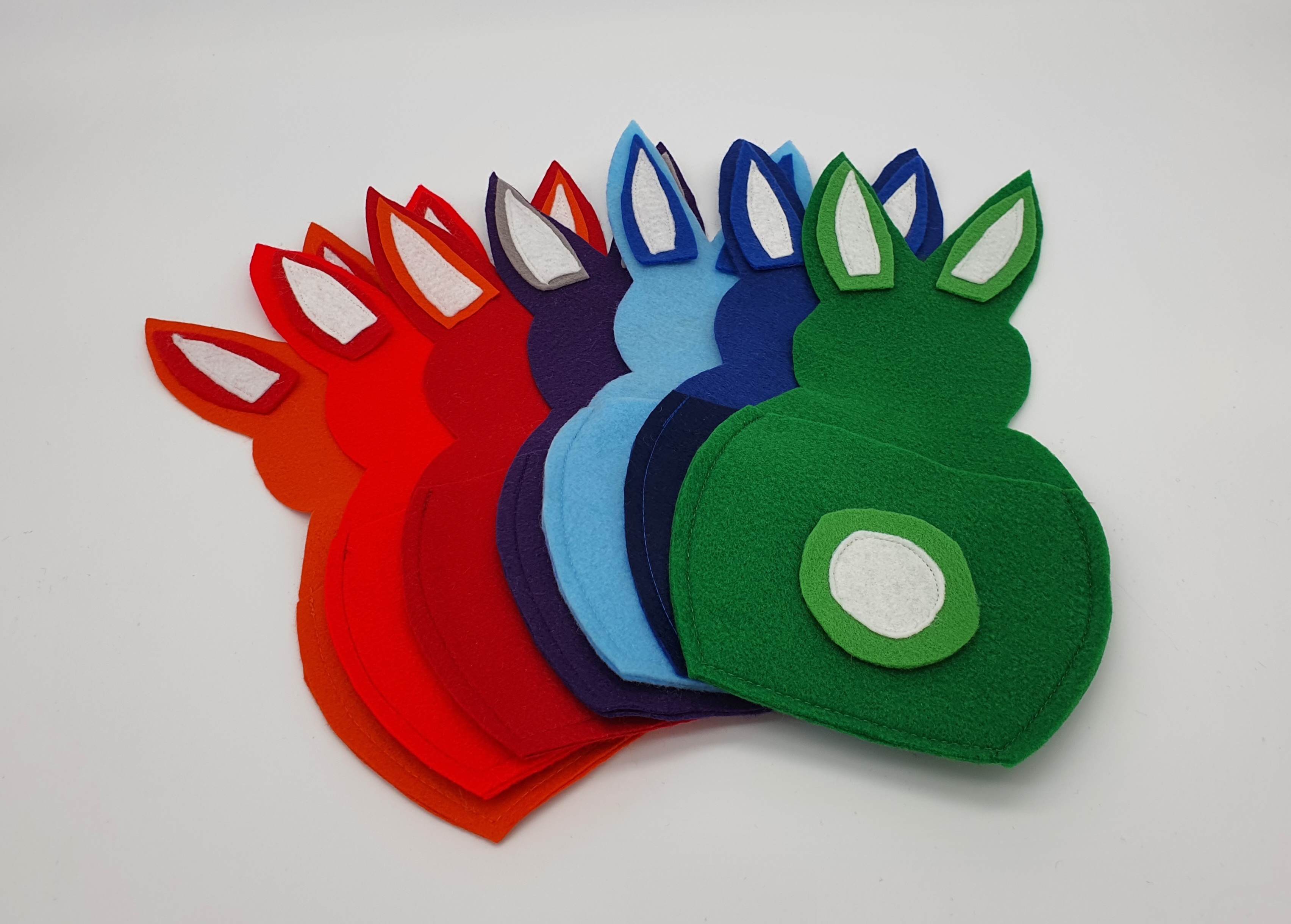 Besteckhalter - Bunte Osterhasen