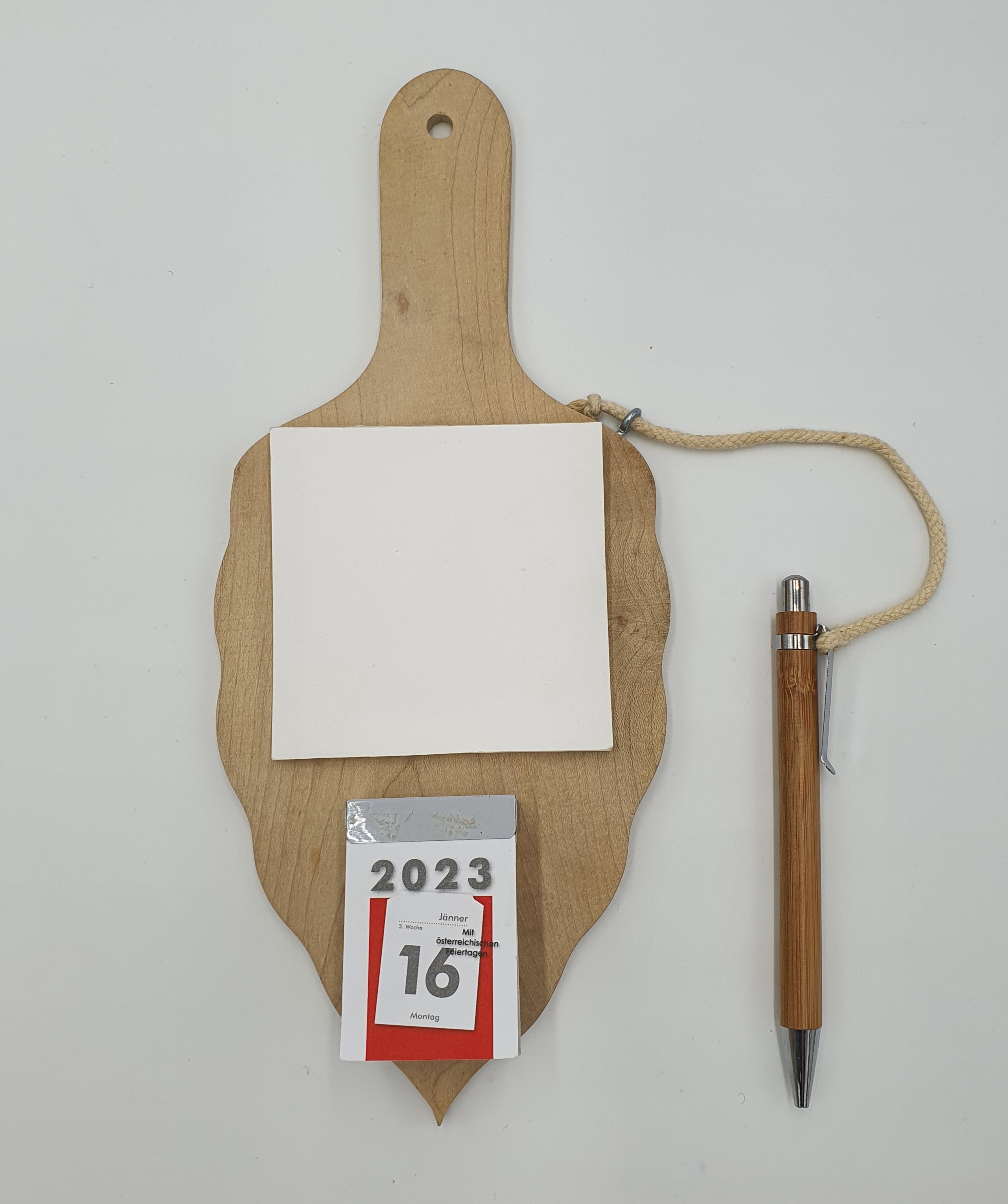 Notizblock und Kalender